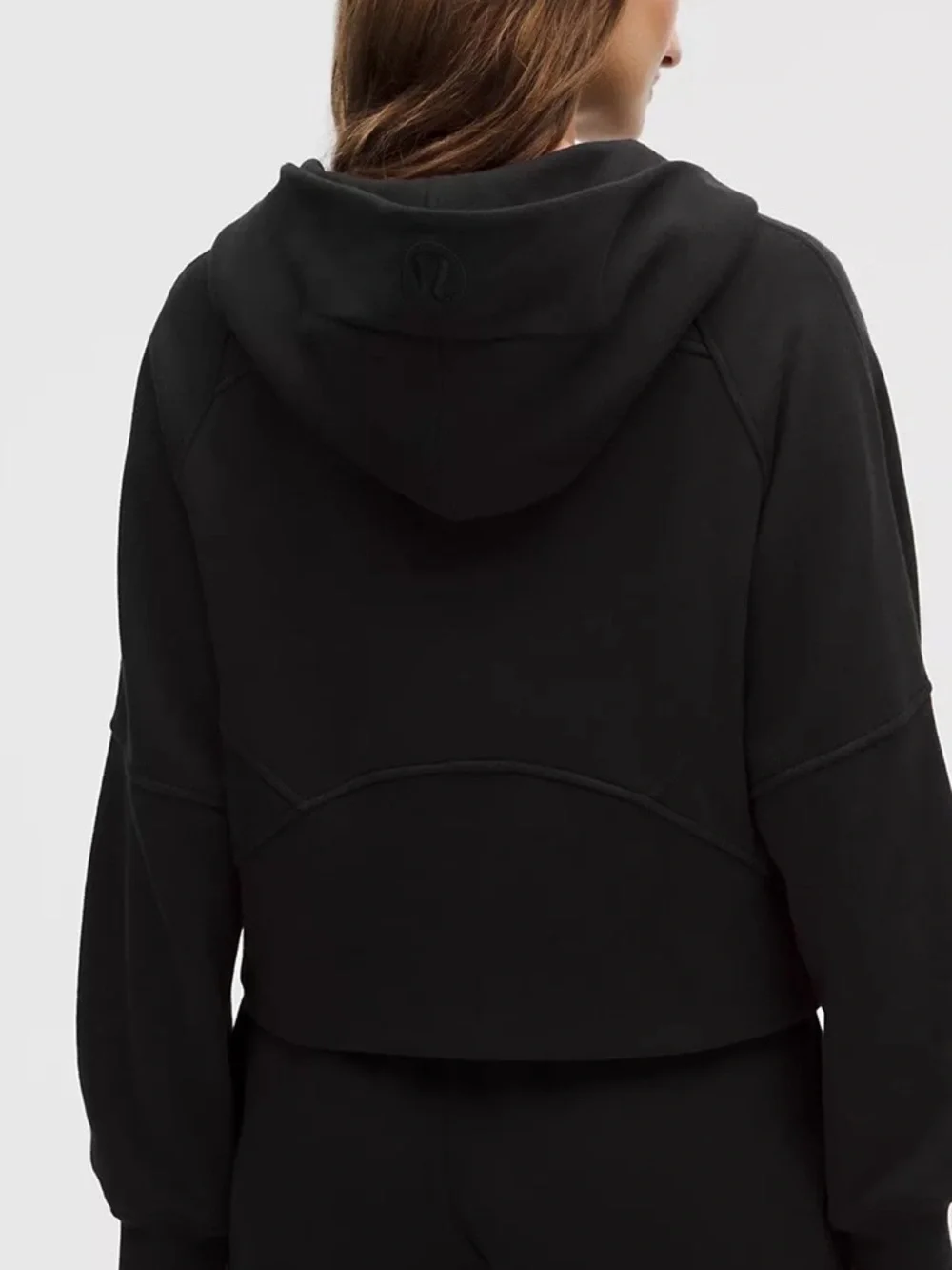 lululemon athletica Black Zip-Up Hooded Jacket size M/L